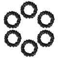 Premium Silk Scrunchies For Women - 10PCS Black Silk Hair Ties -No Crease,Tangle-Free Hair